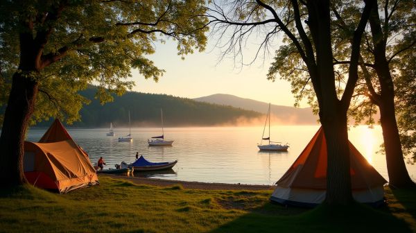Des vacances en camping à Aix les Bains au bord du lac du Bourget